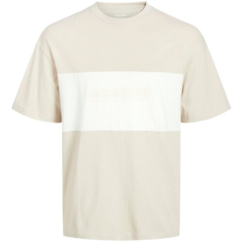 Jack & Jones Majica 'JJELEGACY' bež / šampanjec / naravno bela Cene