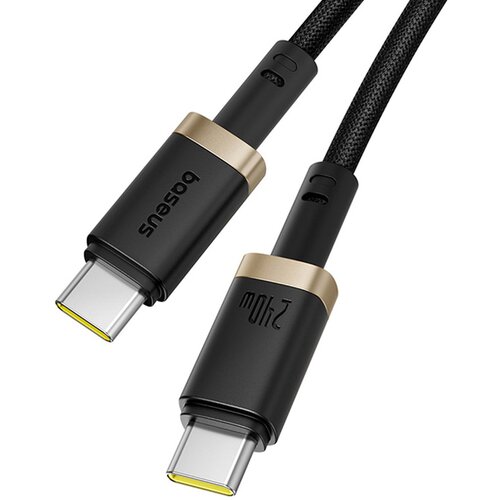 Baseus Kabel Dura Fast Charging Data Cable USB-C na USB-C 240W 1m Gold Black Cene