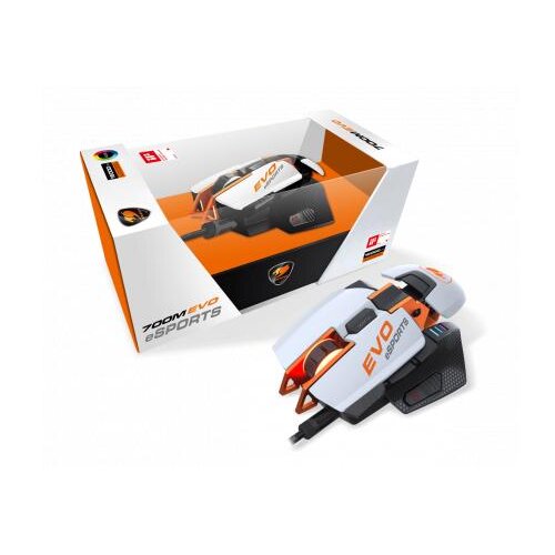 Cougar &amp;quot;Gaming Maus 700M EVO eSports.Kabel.Wei&amp;szlig;/Schwarz&amp;quot; Slike
