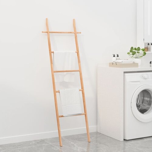 vidaXL Lestev za brisače 170 cm trdna orehovina Cene