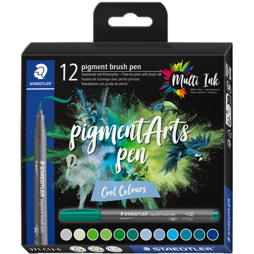 Staedtler vlaknato pero s pigmentnim čopičem, Cool Colors,, (21655151) Slike