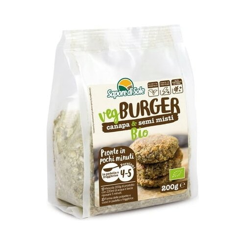 BIO vegburger s konopljo in mešanimi semeni Cene