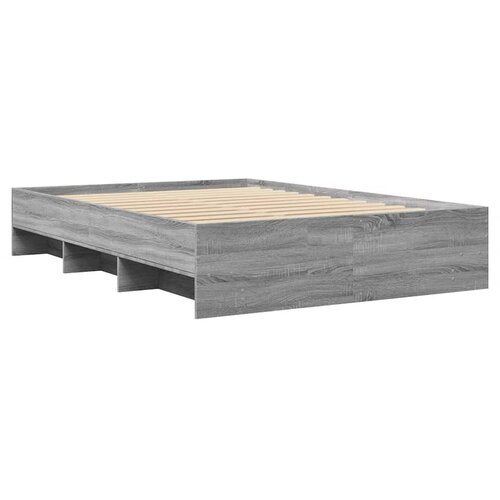  Okvir za krevet boja hrasta 120 x 200 cm od konstruiranog drva Slike