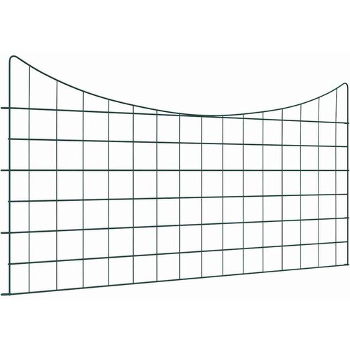 vidaXL Komplet ograje za ribnik 5 pcs Zelena 100 x 50 cm Jeklo Cene