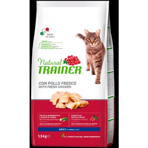 Natural trainer trainer natural hrana za odrasle mačke, piletina, 1.5kg Slike