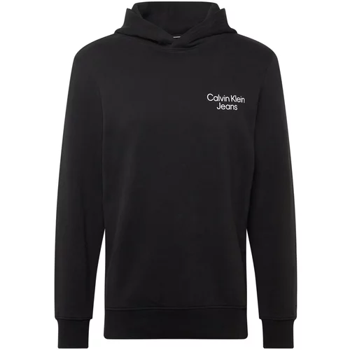 Calvin Klein Jeans Sweater majica 'ECLIPSE' svijetloplava / crna / bijela