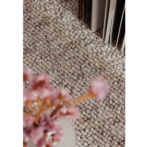 Elle Decoration Sivi/krem periv tepih 200x290 cm Rocco Dark Cream &amp;ndash; Slike