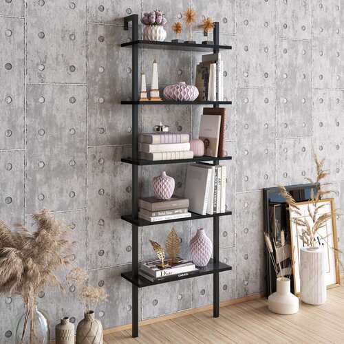 Woody Fashion polica za knjige piante black Cene