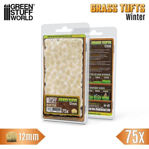 Green Stuff World Static Grass Tufts 12mm Winter White | Buseni trave 12mm zimsko beli Cene
