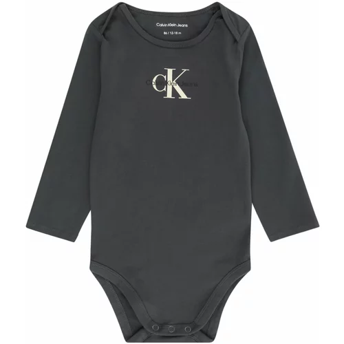 Calvin Klein Jeans Dječji bodi boja pijeska / tamo siva / crna