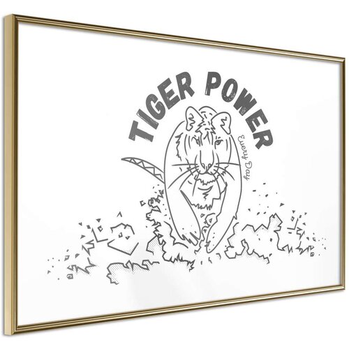  Poster - Inner Tiger 45x30 Slike