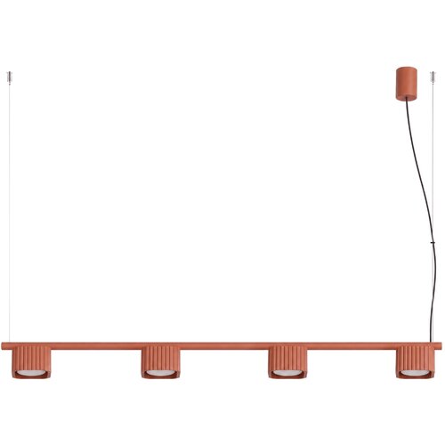 Sollux Lighting Lestenec RIFF 4 rdeča okra Gx53, (5000499742) Cene
