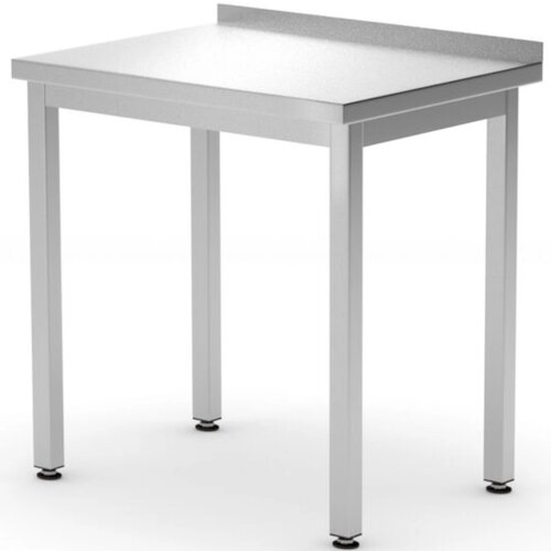 Hendi Stenska delovna miza z robom Budget Line STEEL 600 x 600 x 850 mm - 817186, (21389202) Cene