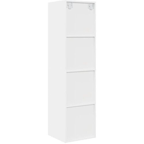  Zidni TV ormarić bijeli 37 x 37 x 142,5 cm konstruirano drvo Slike