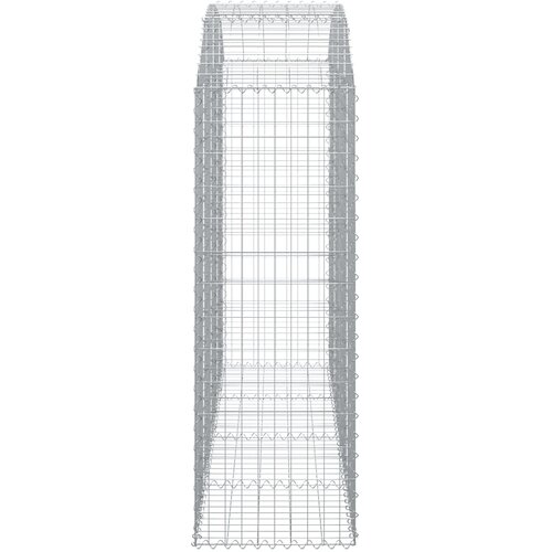  Gabionska ko&amp;scaron;ara s lukom 200x50x140/160 cm pocinčano željezo Slike