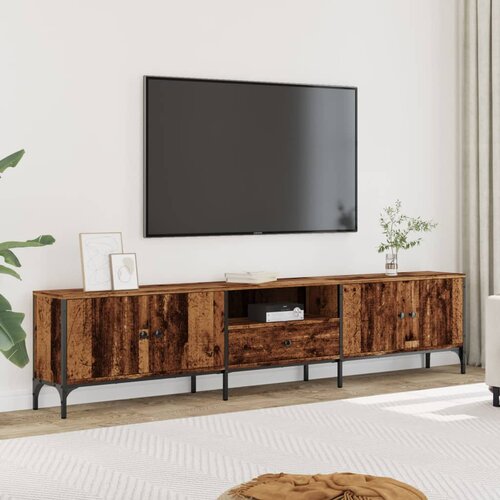 vidaXL TV omarica s predalom starinski les 200x25x44 cm inženirski les Cene