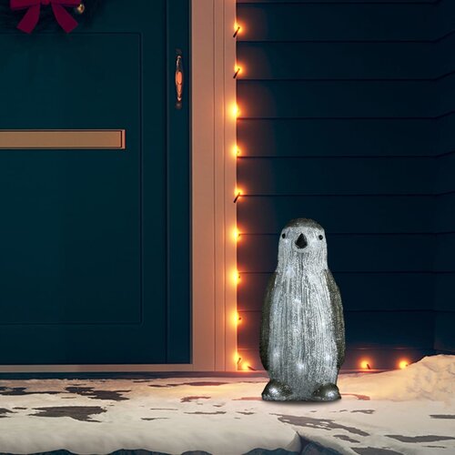 vidaXL LED božićna akrilna figura pingvina unutarnja i vanjska 30 cm Cijene
