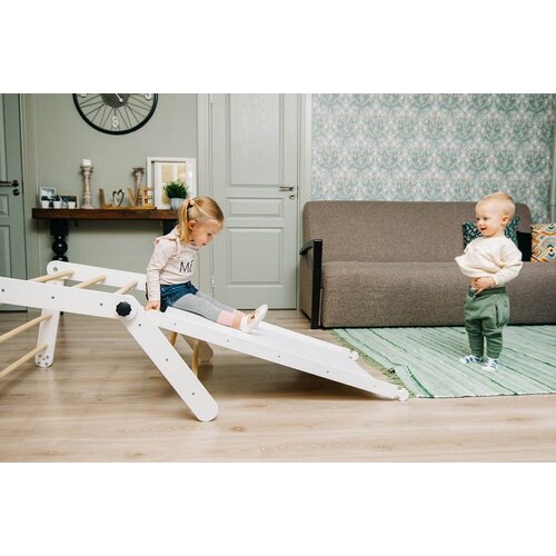 ToddlerInFamily MONTESSORI 3-DELNI PIKLEROV TROUGAO SA VEDSKIM ZIDOM I DASKOM Slike