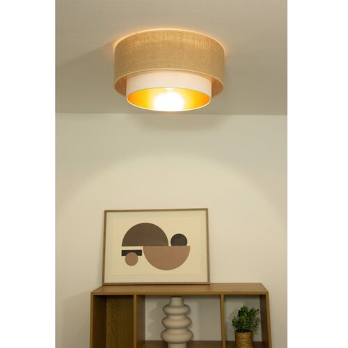  plafonsko svetlo sarta 1xE27/60W/230V prečnik 45 cm bela/juta Slike