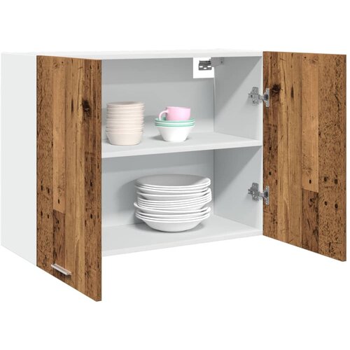 vidaXL Viseča omarica starinski les 80x31x60 cm inženirski les Cene
