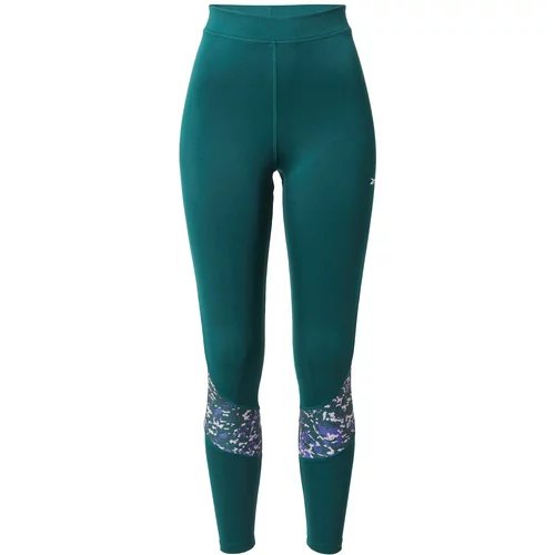 Reebok Sport Športne hlače 'Modern Safari' temno zelena / vijolično modra / svetlo roza