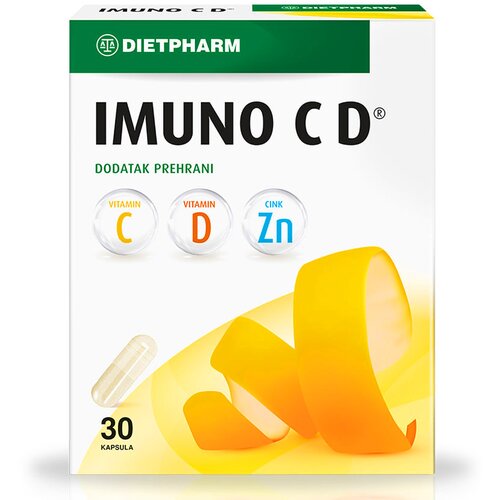 Dietpharm preparat sa vitaminom c, vitaminom d i cinkom imuno c d 30 kapsula Cene