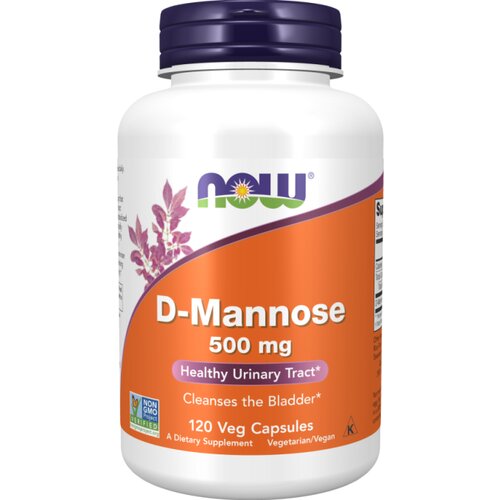 Now Foods D-manoza NOW, 500 mg (120 kapsul) Slike