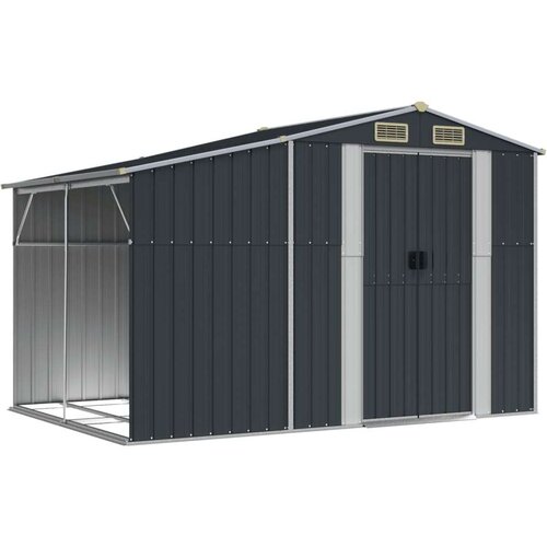 VidaXL Vrtna lopa antracitna 277x192,5x179 cm pocinkano jekl Slike