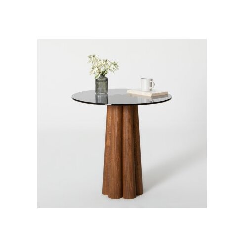 Hanah home thales - walnut, dark grey walnutdark grey coffee table Cene