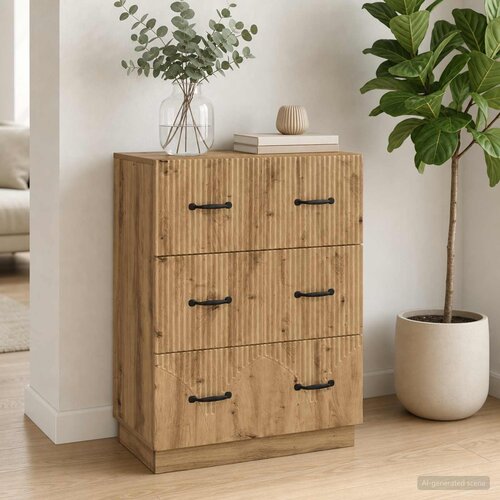  Ormar s ladicama 66 x 34,5 x 87 cm Konstruirano drvo Slike