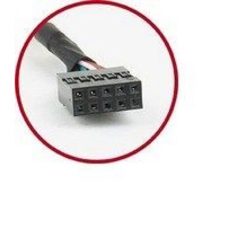  CCUSBRECEPTACLE Gembird Double USB Receptacles on bracket 25cm 1750 Slike