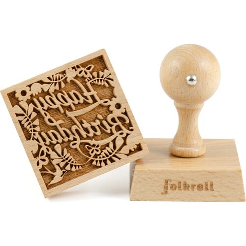 folkroll Happy Birthday pečat za piškote, 55 x 55 mm Cene