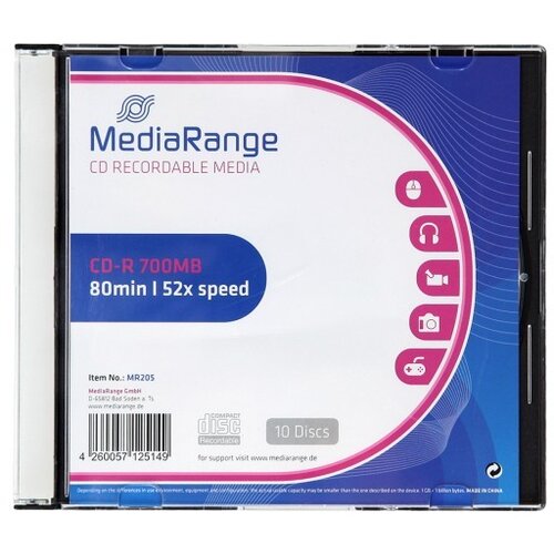  Cd-r mediarange 700 mb 1/10 slim Cene