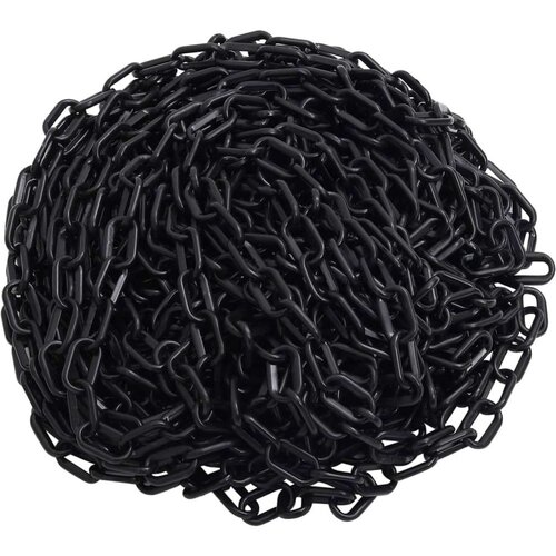 vidaXL Lanac za upozorenje crni 100 m Ø 4 mm plastični Cijene