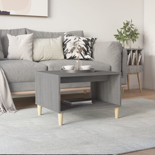 vidaXL Klubska mizica siva sonoma 60x40x50 cm konstruiran les Cene