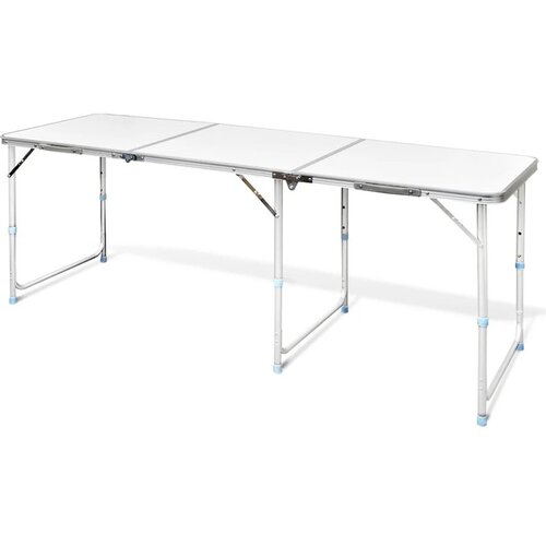  Zložljiva aluminijasta miza za kamp. z nastavljivo višino 180 x 60 cm Cene