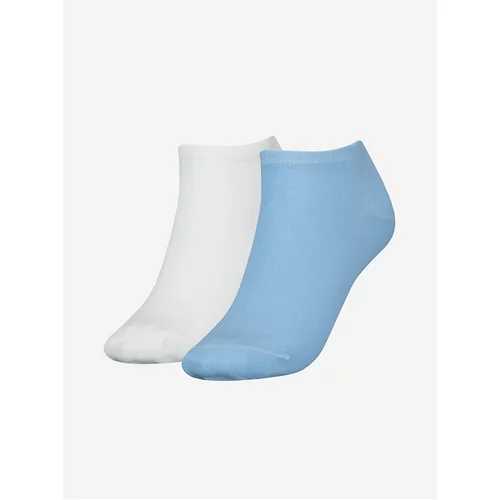 Tommy Hilfiger Set of two pairs of women's socks in white and blue - Women