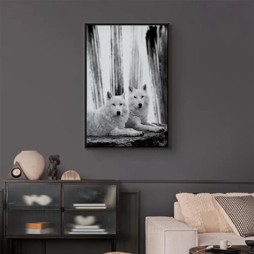  Slika - Forest Love (1 Part) Vertical 80x120 U crnom drvenom okviru Slike