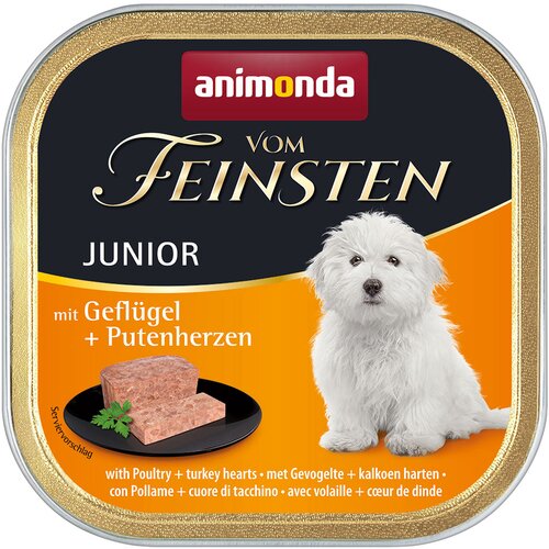 Animonda Varčno pakiranje vom Feinsten 24 x 150 g - Junior: perutnina & puranja srca Cene
