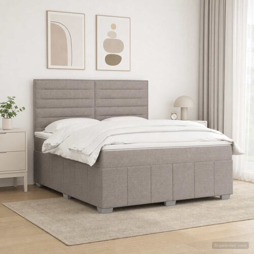  Boxspring krevet s madracem Sivosmeđa 180 x 200 cm Tkanina Cijene