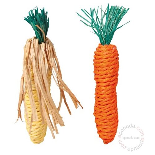 Trixie igračka za glodavca Straw mrkva kukuruz 15 cm Cene