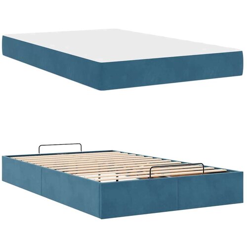 Okvir za krevet s madracem Plava 140 x 190 cm Bar&amp;scaron;un Slike