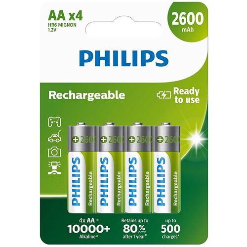 Philips punjiva baterija aa nimh 2600mAh set od 4 kom Slike