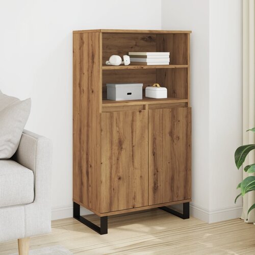vidaXL Visoka ploča Artisan hrast 60x36x110 cm izrađeno drvo Cijene