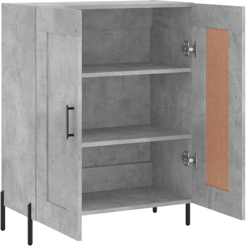  Komoda siva boja betona 69 5x34x90 cm od konstruiranog drva Slike