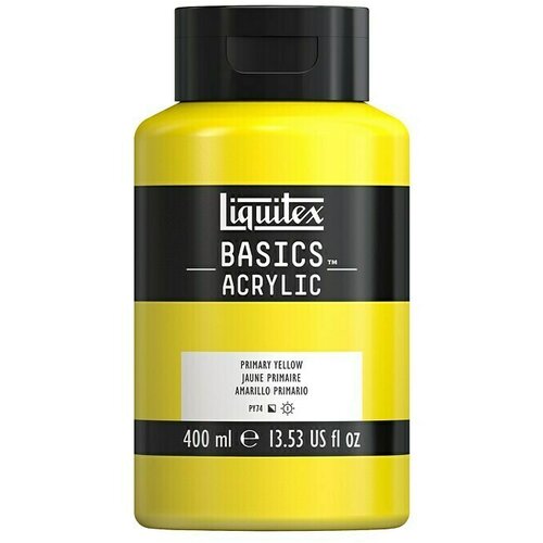 LIQUITEX Basics Akrilna boja (Osnovna žuta, 400 ml, Boca) Slike