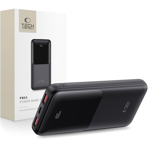 TECH-PROTECT PB01 POWER BANK 10000MAH 22,5W ČRNA, (5000017409) Cene