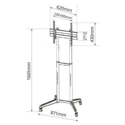 Holmios podni nosač za televizor 60003 37&amp;#039;&amp;#039;-70&amp;#039;&amp;#039; Slike