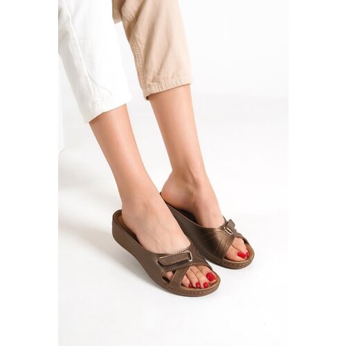 Capone Outfitters Mules - Metallic - Flat Slike