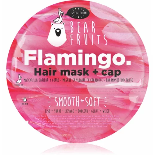 Bear Fruits Flamingo hranilna in vlažilna maska za lase